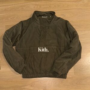 Kith Dark Olive Pullover Jacket Kids